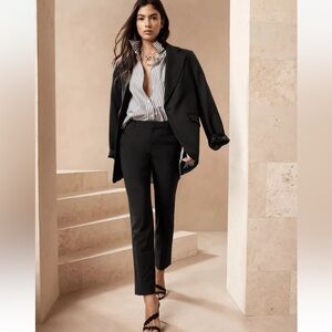 Banana Republic Black Ryan Wool Dress Pants